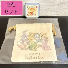 【未使用】ダッフィー＆フレンズ　巾着+キャンディ缶 まとめ売り東京ディズニーシー