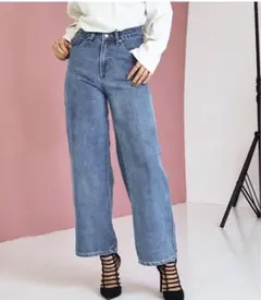 【SALE】ANAP Latina ストレートワイドデニムパンツ