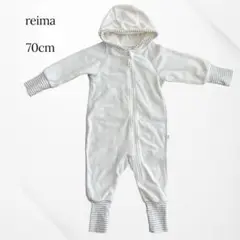 reima ロンパース　フリース　ホワイト　長袖　ベビー服　冬　美品　70cm