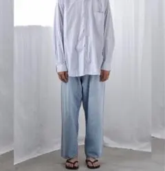 21AW COMOLI 5P DENIM BLEACH
