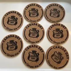 CANADA DRY コルクコースター 9枚セット