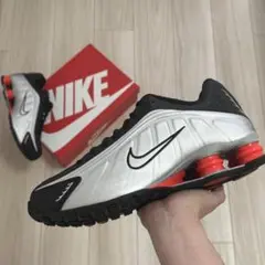 Nike Shox R4 "Metallic Silver/Red"