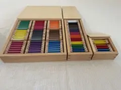 モンテッソーリ 色板 第1の箱 第2の箱 第3 の箱 木製知育玩具 色彩感覚