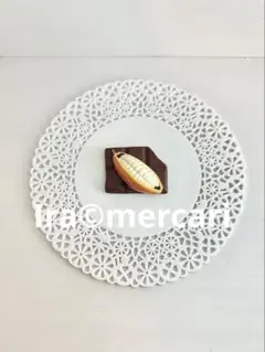 チョコレートと　フェーブ　フェーヴ　フランス製　ミニチュア　陶器