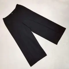 美品★ETERNO BELLEZZA ワイドパンツ スラックス クロップド丈 黒