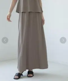 【未使用】ラコレ コンパクトピケフレアスカート ウエストゴム