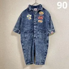 【美品】LITTC リトシー ディズニー トミカ オーバーオール 90
