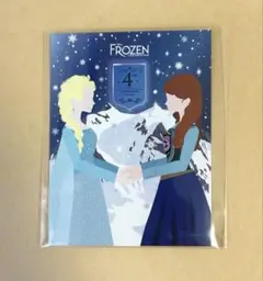 劇団四季　アナと雪の女王　4周年　ステッカー　非売品
