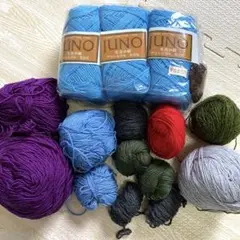 毛糸 まとめ売り ニッティングヤーン 毛混中細 色々 ハンドメイド