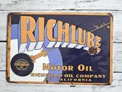 【新品】RICHLUBE Motor oil☆看板☆リッチルーブ モーターオイル