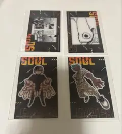 ソウルイーター原画展 トレーディングクリアカード 4枚セット