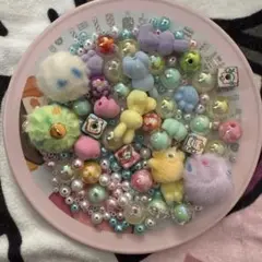 キャラクタービーズ ファンシービーズ カスタムビーズ アクリルビーズ