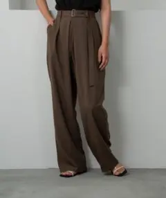 tuck straight belt set pants