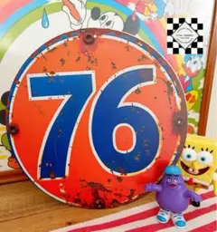 【１点限り】76 フィリップス66 アメリカン雑貨　ブリキ看板　USA