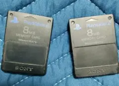 SONY PS2 純正メモリーカード 2個セット