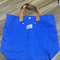 オーシャンアンドかグラウンド青色ナイロントートバッグ