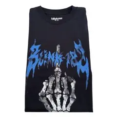 blink182 ブリンク182 骸骨 ハンド Tシャツ ブラック ブルー