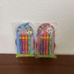 【新品】 4本チョコえんぴつ ミニチュアキーホルダー 豪華2点セット
