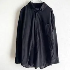 WOOD HOUSER 【美品】 コーデュロイ　長袖シャツ　シンプル　黒　綿