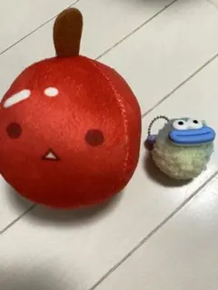 スイカゲームきらきらミドルぬいぐるみ& ソーセージリップモンスター　うさみみ