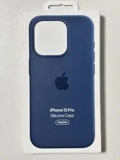 iPhone15 Pro シリコンケース ストームブルー ☆未開封☆