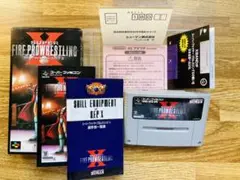 SFC スーパーファイヤープロレスリングX 箱説ハガキ付き 完品