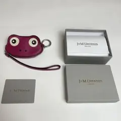 J&M Davidson フロッグチャーム ポーチ レザー