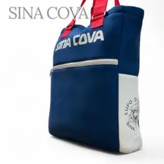 【美品】SINA COVA シナコバ　トートバッグ　ハンドバッグ　マリン　ロゴ
