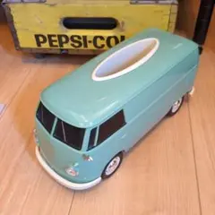 バス型ティッシュボックス ミントグリーン　アメリカン　ダルトン