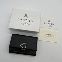 ☆新品 未使用☆LANVIN☆ランバン☆本革☆コンパクトウォレット☆三つ折り財布