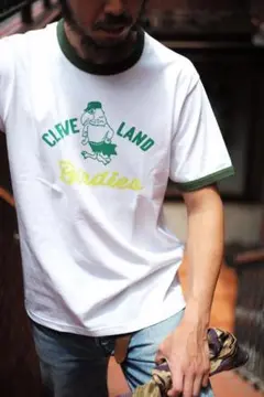 ジョーマッコイ TEE BIRDIES WHITExFOREST (M)