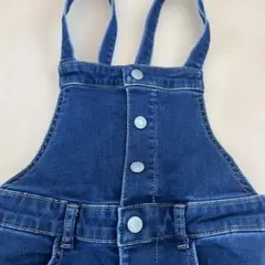 GU☆130cmブルーデニムサロペット