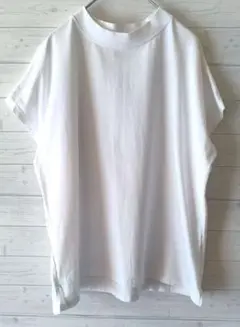 ルシオル luciole ホワイト ラウンドネック 半袖Tシャツ M