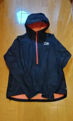 【美品】DAIWA ダイワ レインマックス100 レインジャケット ブラック L