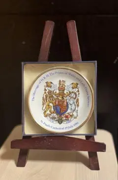 小皿　英国ロイヤルウエディング記念プレート　インテリア　ダイアナ