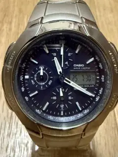 【美品】ソーラー電波　CASIO　カシオ ウェーブセプター WVA-500J