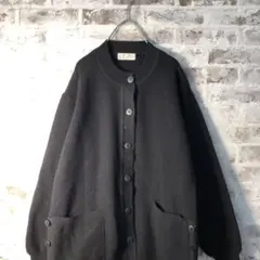 【ヴィンテージ】モックネック ニットカーディガン ウール古着used AS111