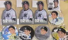 千葉ロッテマリーンズ くじ 缶バッジ ステッカー 益田直也選手