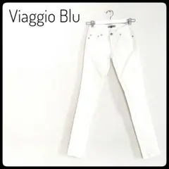 ほぼ未使用❤︎viaggio blu ビアッジョブルー ホワイトデニム スキニー