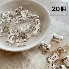 【20個】ブレイズビーズ ヘアアクセ三つ編みリング ドレッド ダンス コーンロウ