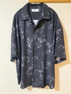 美品 ADRER extra quality ハイブリッドルーズシャツ 柄シャツ