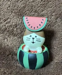 コンコンブル concombre スイカ ねこ 猫 夏 ひょっこり かくれんぼ