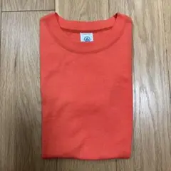 PETIT BATEAU 半袖　カットソー　オレンジ　14ANS/162