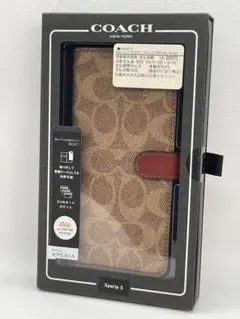【新品】Xperia 5 COACH（R）ブックタイプケース