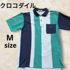 【美品】クロコダイル　CROCODILE メンズ ポロシャツ 半袖 Mサイズ
