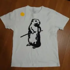graniph グラニフ プリントTシャツ ビーバー 限定品 メンズSサイズ