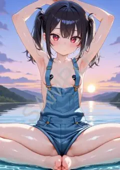 アートポスター A4 AI 美女 イラスト G0204
