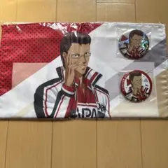 ひこくじ　新テニスの王子様　木手セット　缶バッチ＋マルチクロス