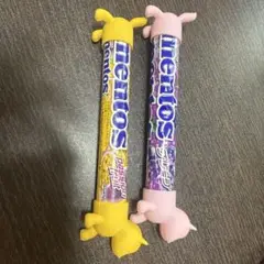 メントスキャップ ネコ メントス2個セット ピンク イエロー