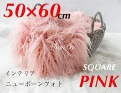 赤字値下げ　ピンク<50×60>ニューボーンフォト ラウンド フォト 310